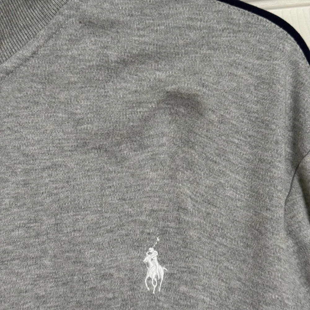 Polo Ralph Lauren Sweatshirt Mens Large Gray Performance Sport Athletic Golf‎